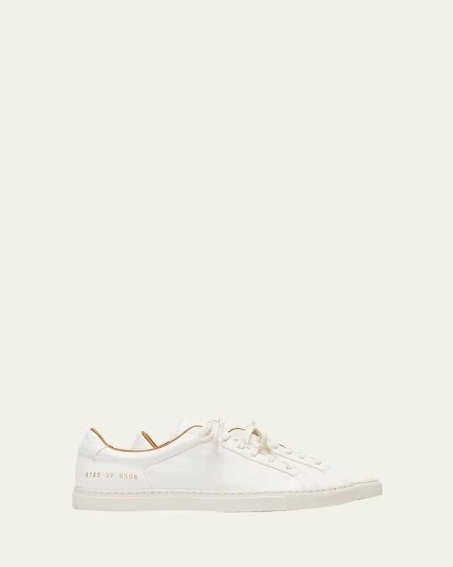 Retro Leather Low-Top Sneakers